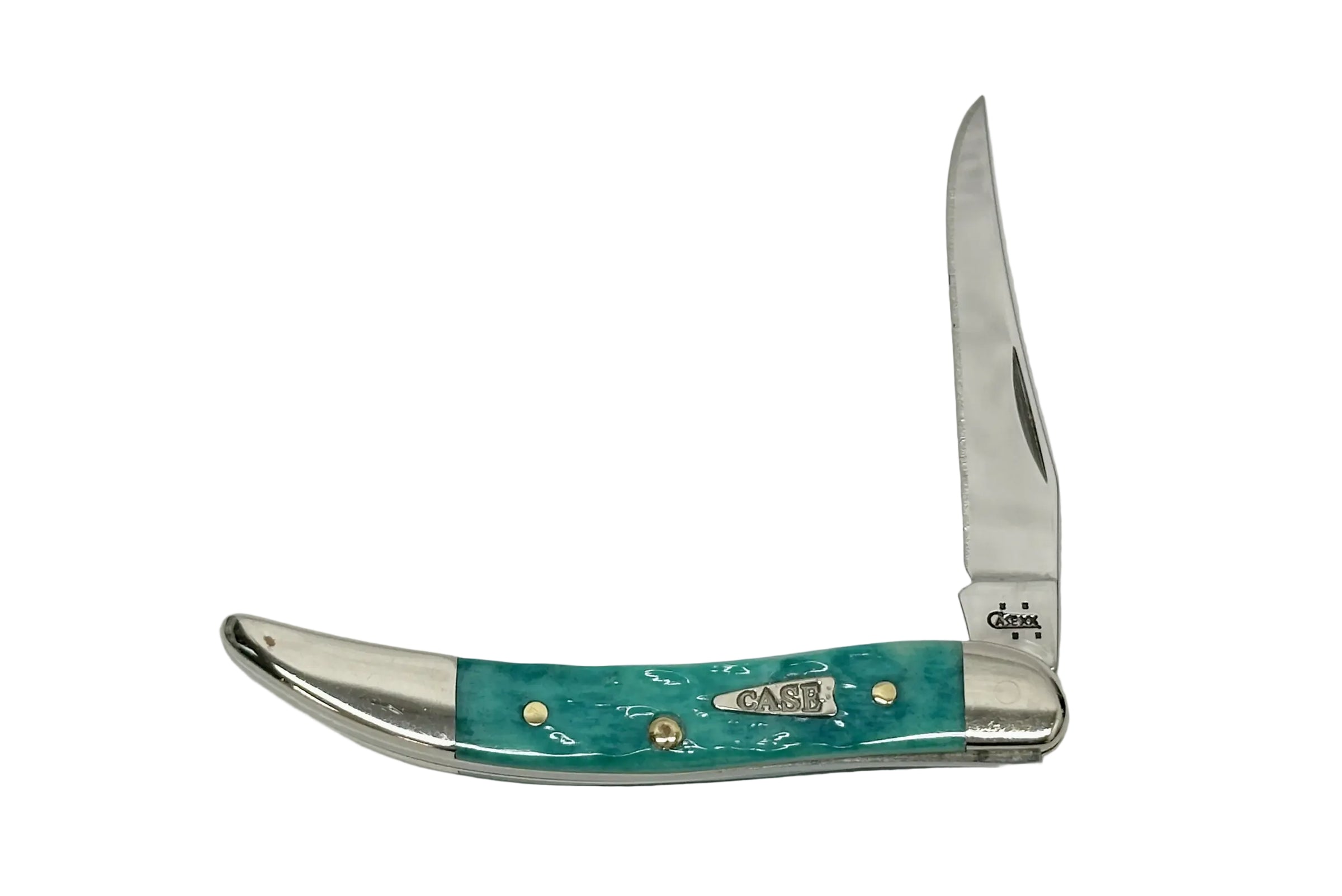 2006 Case XX 610096 Jade Bone Tiny Toothpick Pocket Knife - Hers and His Treasures