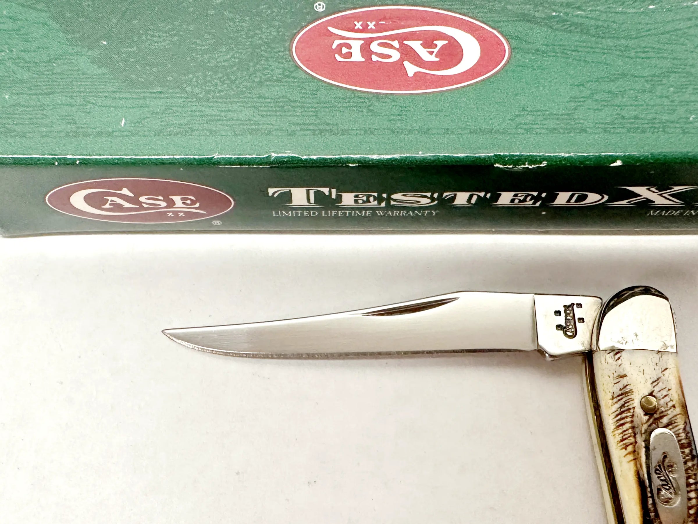 2006 Case XX 6.510096 Bone Stag Toothpick Pocket Knife - Hers and His Treasures
