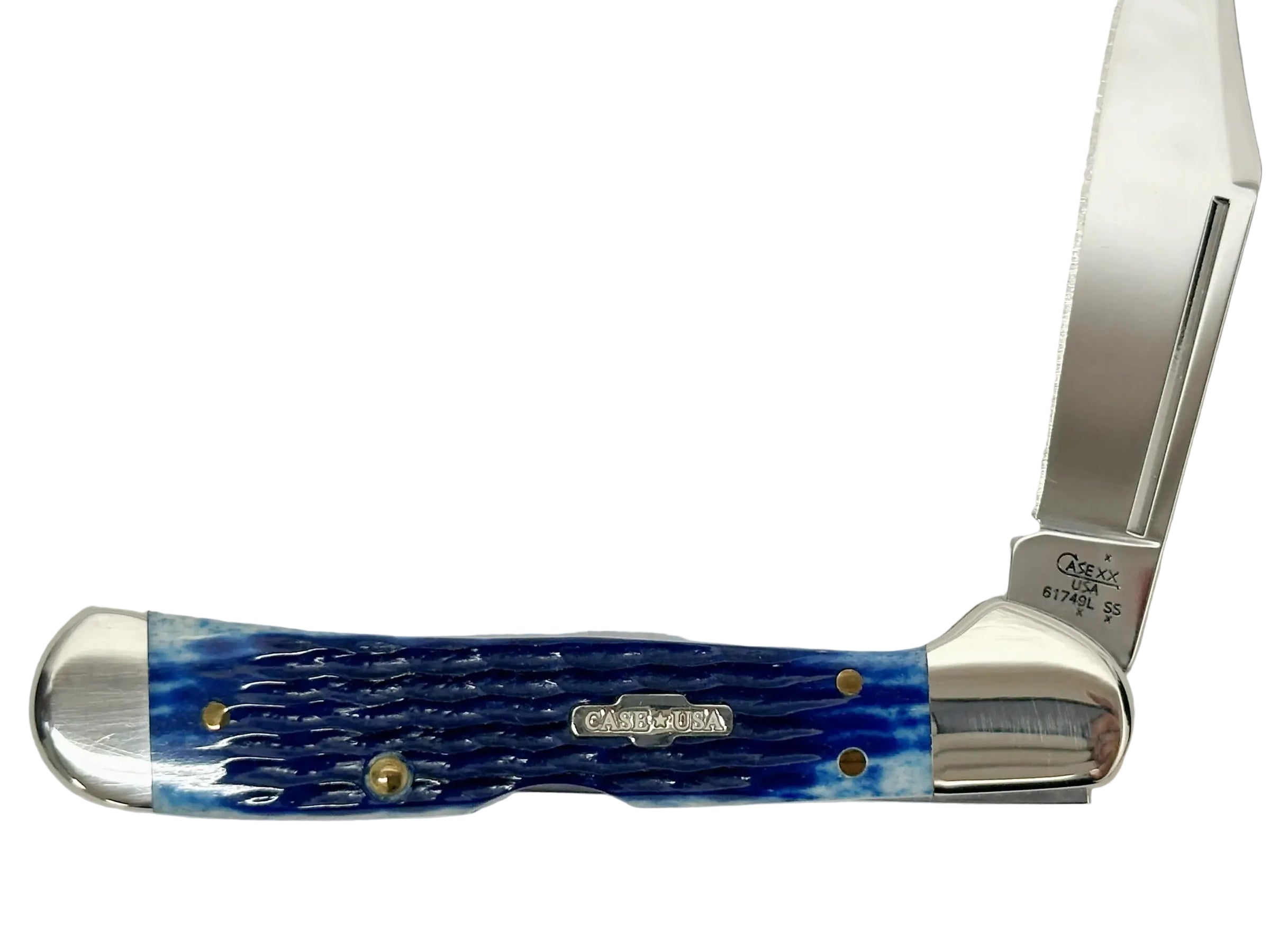 2007 Case XX 61749L Blue Bone Mini Copperlock Pocket Knife - Hers and His Treasures