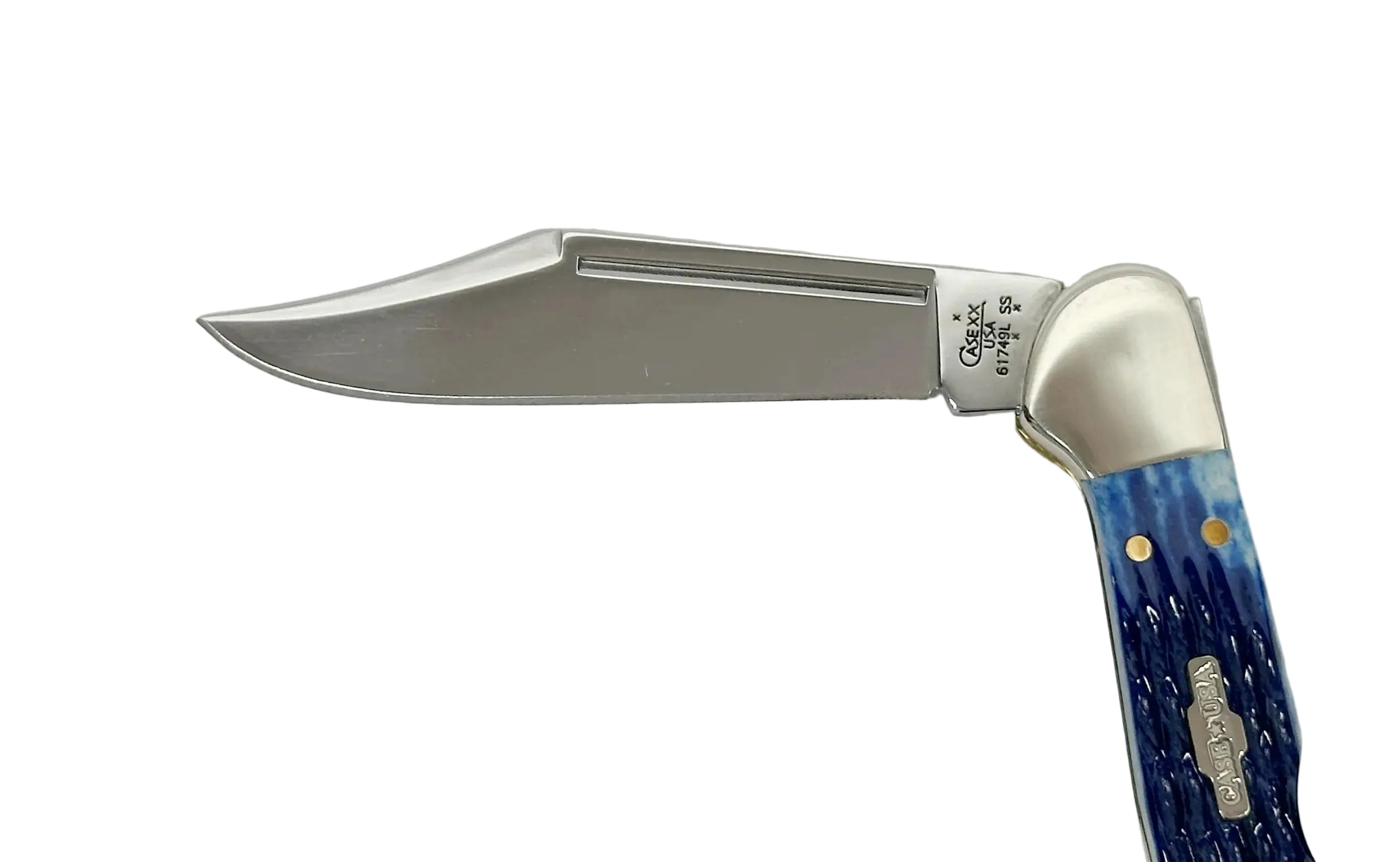 2007 Case XX 61749L Blue Bone Mini Copperlock Pocket Knife - Hers and His Treasures