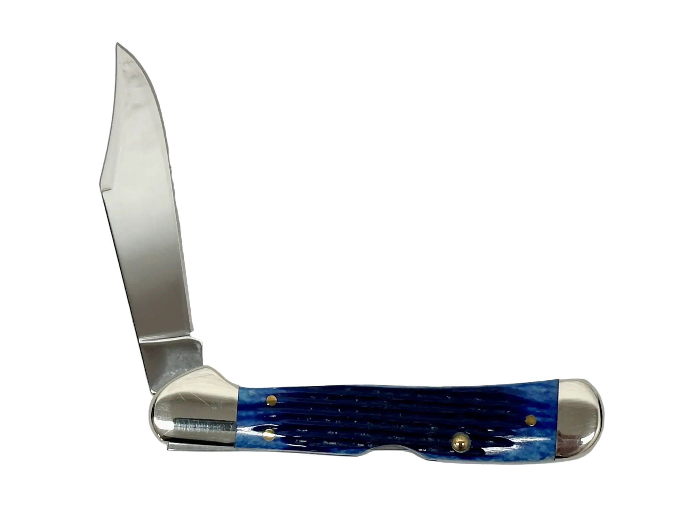 2007 Case XX 61749L Blue Bone Mini Copperlock Pocket Knife - Hers and His Treasures