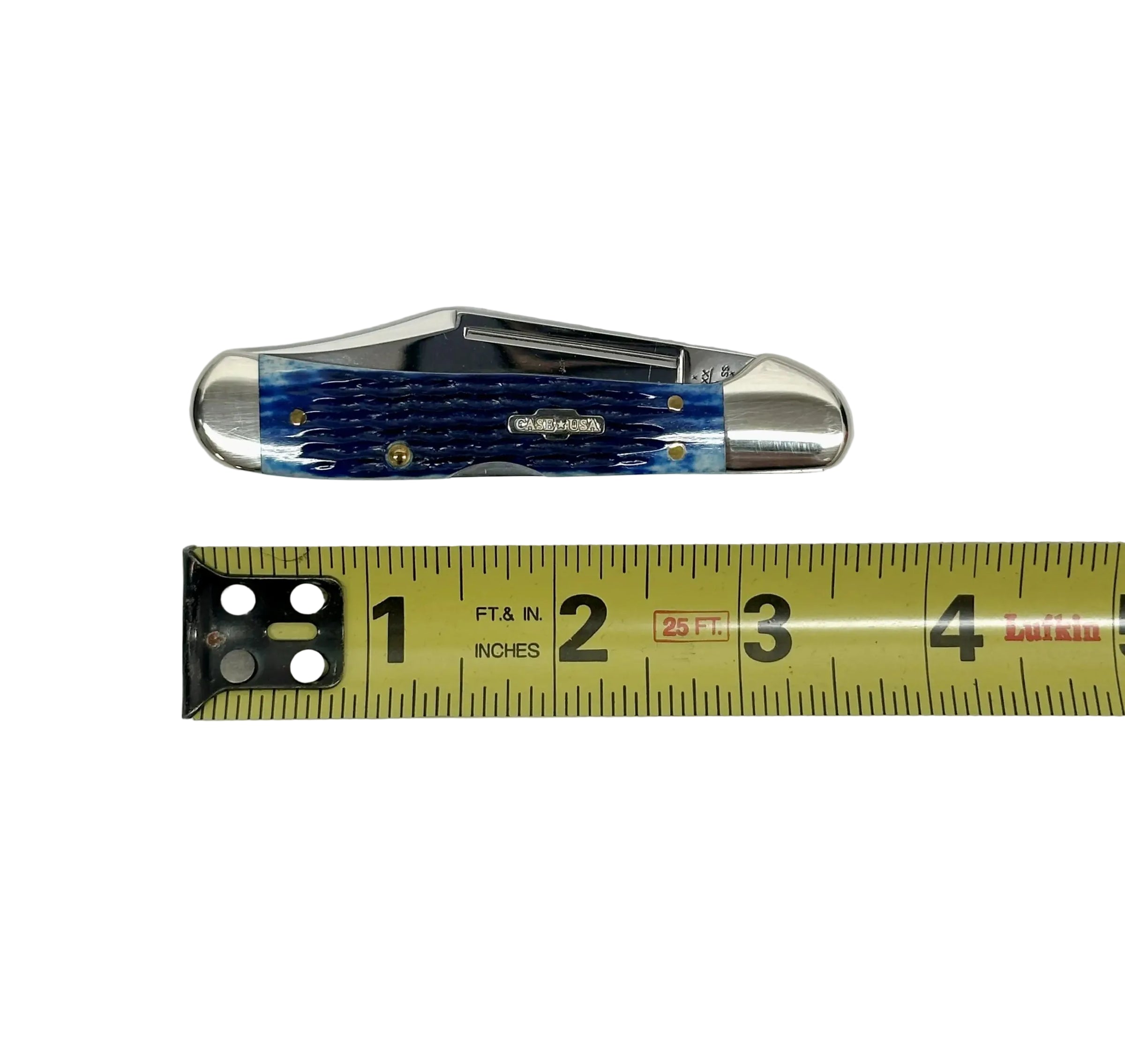 2007 Case XX 61749L Blue Bone Mini Copperlock Pocket Knife - Hers and His Treasures
