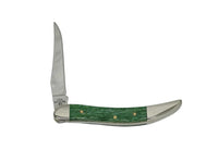 2007 Case XX 610096 Emerald Green Bone Tiny Toothpick Pocket Knife - Hers and His Treasures