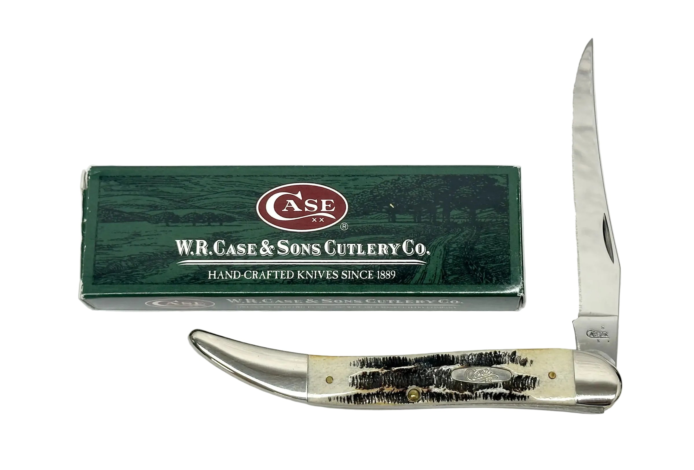 2007 Case XX 6.510098 Bone Stag Large Toothpick Pocket Knife - Hers and His Treasures