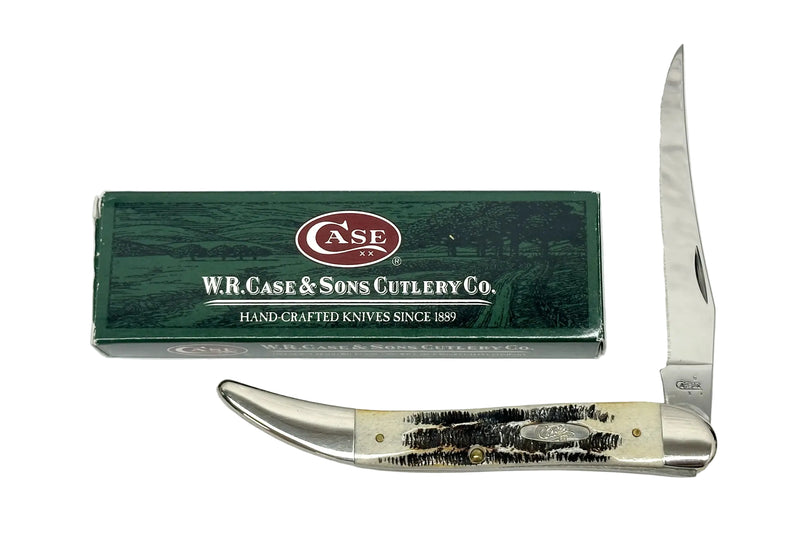2007 Case XX 6.510098 Bone Stag Large Toothpick Pocket Knife - Hers and His Treasures
