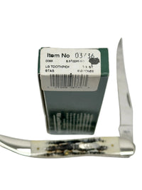 2007 Case XX 6.510098 Bone Stag Large Toothpick Pocket Knife - Hers and His Treasures