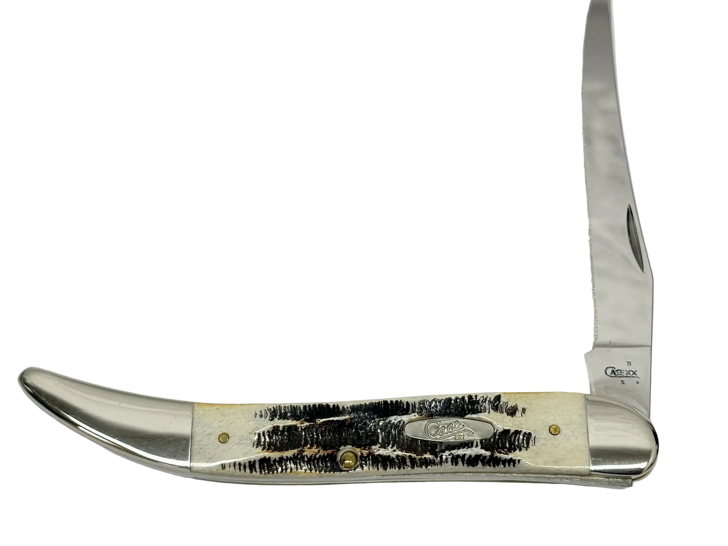 2007 Case XX 6.510098 Bone Stag Large Toothpick Pocket Knife - Hers and His Treasures