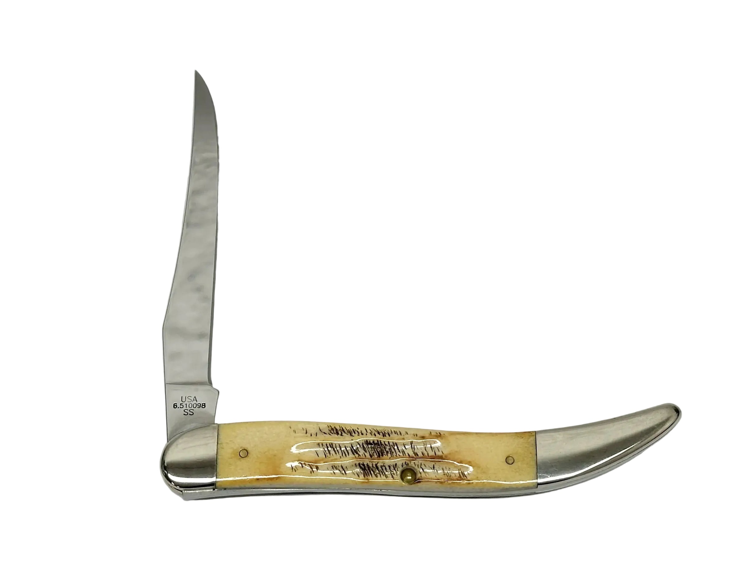 2007 Case XX 6.510098 Bone Stag Large Toothpick Pocket Knife - Hers and His Treasures