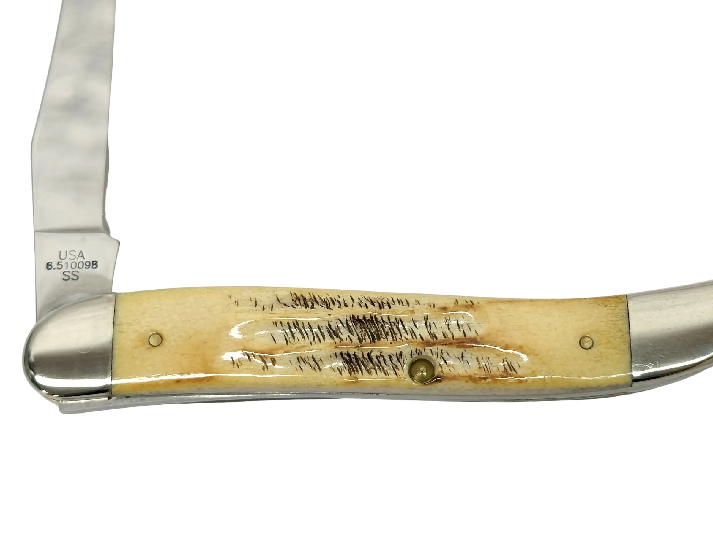 2007 Case XX 6.510098 Bone Stag Large Toothpick Pocket Knife - Hers and His Treasures