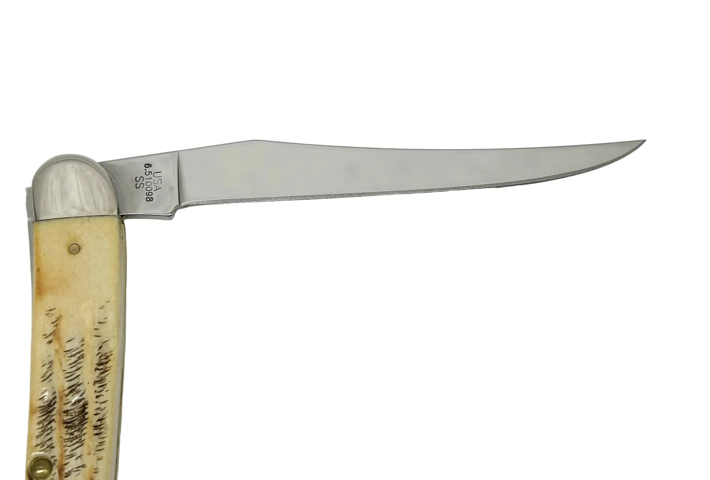 2007 Case XX 6.510098 Bone Stag Large Toothpick Pocket Knife - Hers and His Treasures