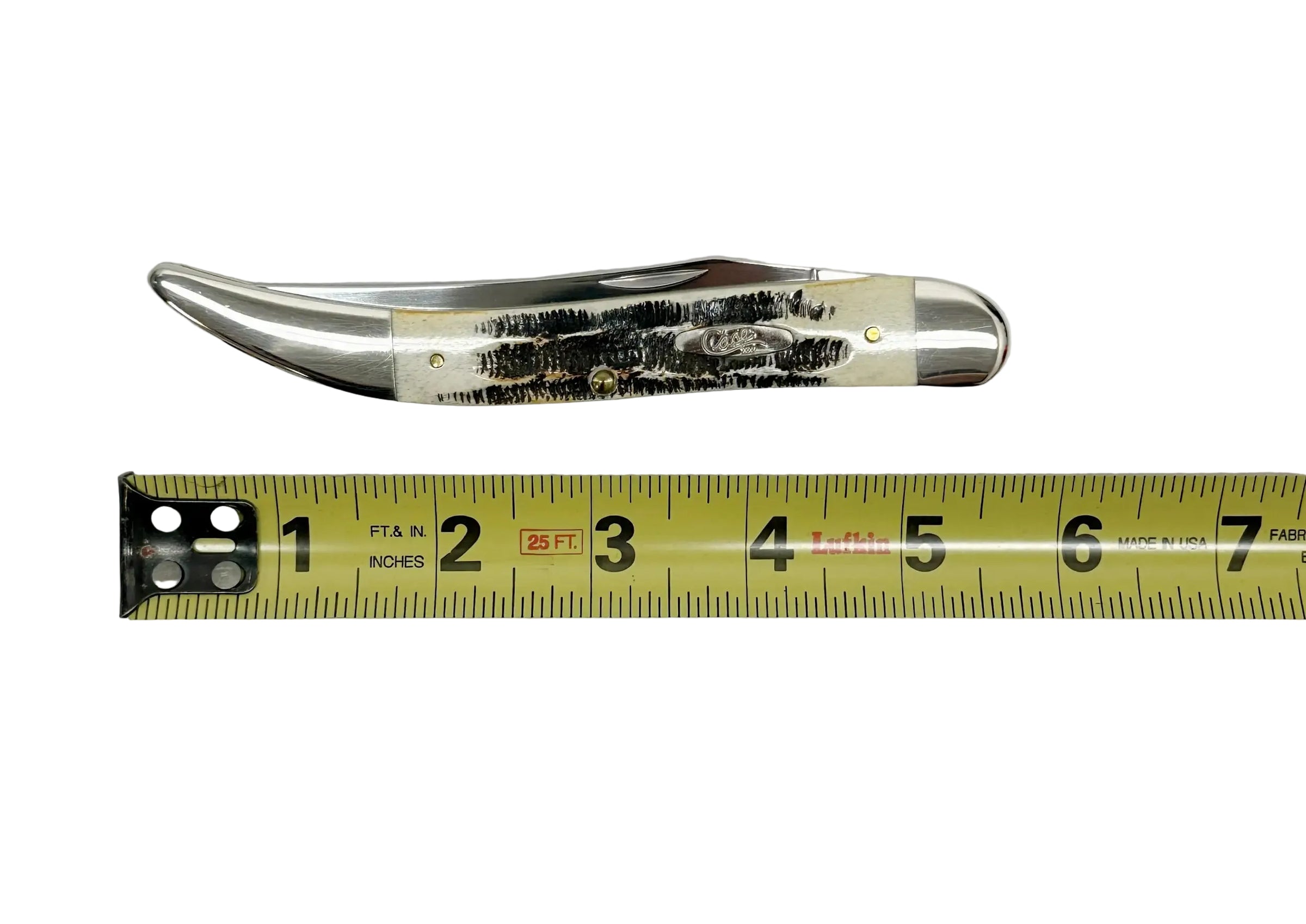 2007 Case XX 6.510098 Bone Stag Large Toothpick Pocket Knife - Hers and His Treasures