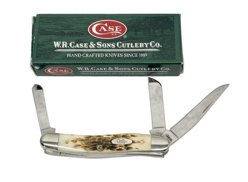 2009 Case XX 6318 Amber Bone Stockman Pocket Knife - Hers and His Treasures