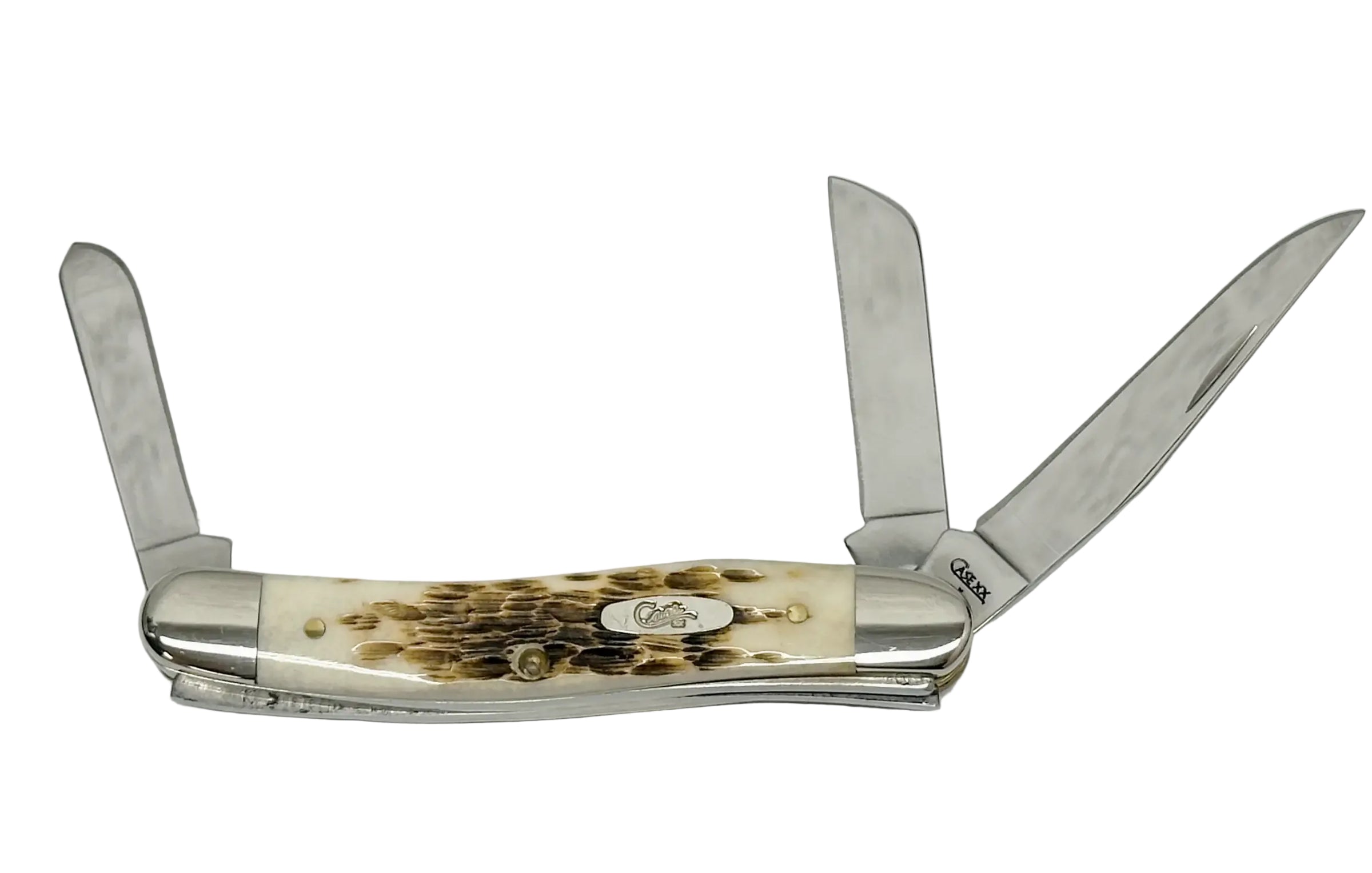 2009 Case XX 6318 Amber Bone Stockman Pocket Knife - Hers and His Treasures