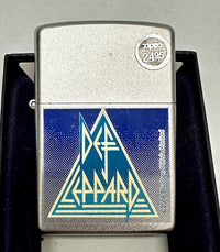 2009 Def Leppard Rock Express 24566 Satin Chrome Zippo Lighter - Hers and His Treasures