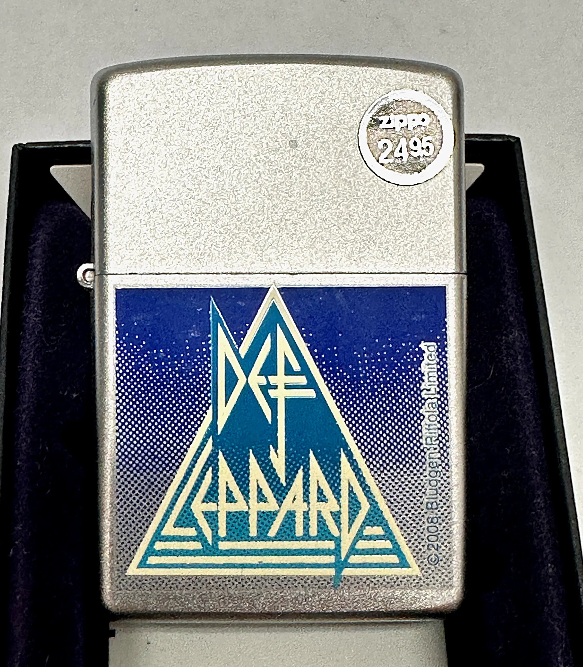 2009 Def Leppard Rock Express 24566 Satin Chrome Zippo Lighter - Hers and His Treasures