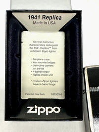 2012 Zipped 28326 1941 Replica Black Ice Zippo Lighter - Hers and His Treasures