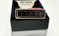 2012 Zipped 28326 1941 Replica Black Ice Zippo Lighter - Hers and His Treasures