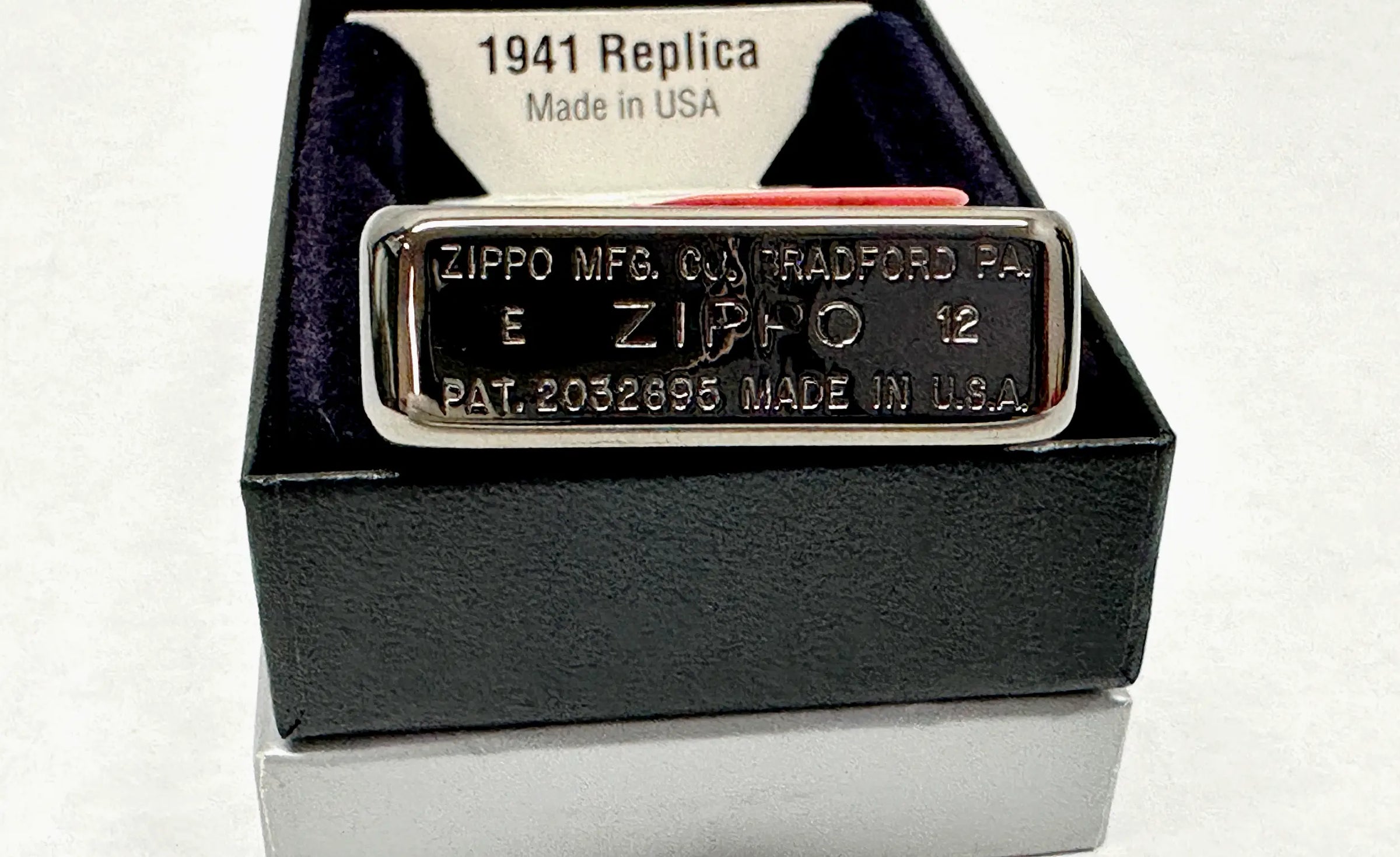 2012 Zipped 28326 1941 Replica Black Ice Zippo Lighter - Hers and His Treasures