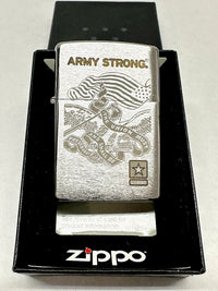 2013 Army Strong Brushed Chrome Zippo Lighter -Hers and His Treasures