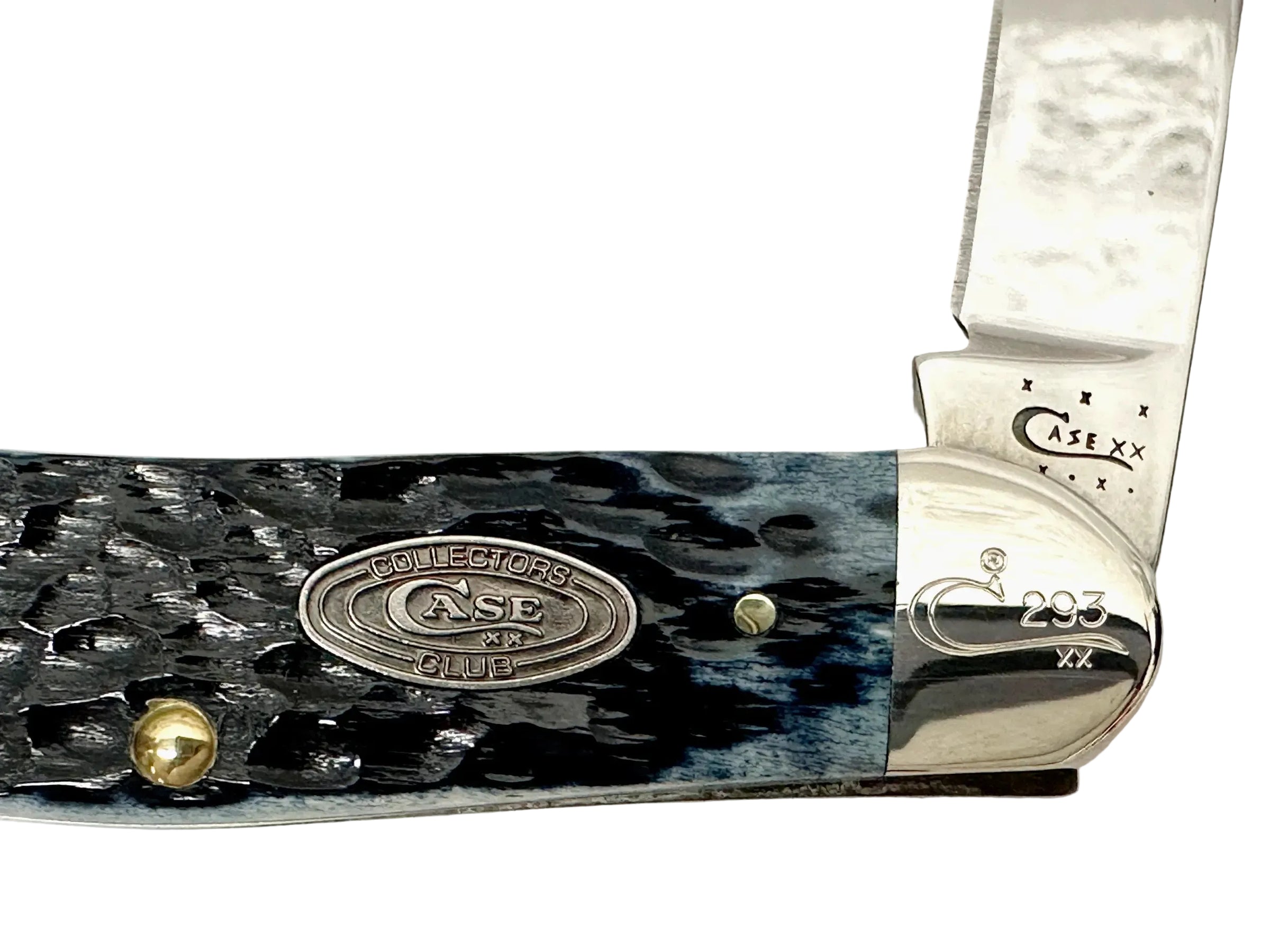2013 Case XX Mediterranean Blue Bone Sowbelly Pocket Knife - Hers and His Treasures