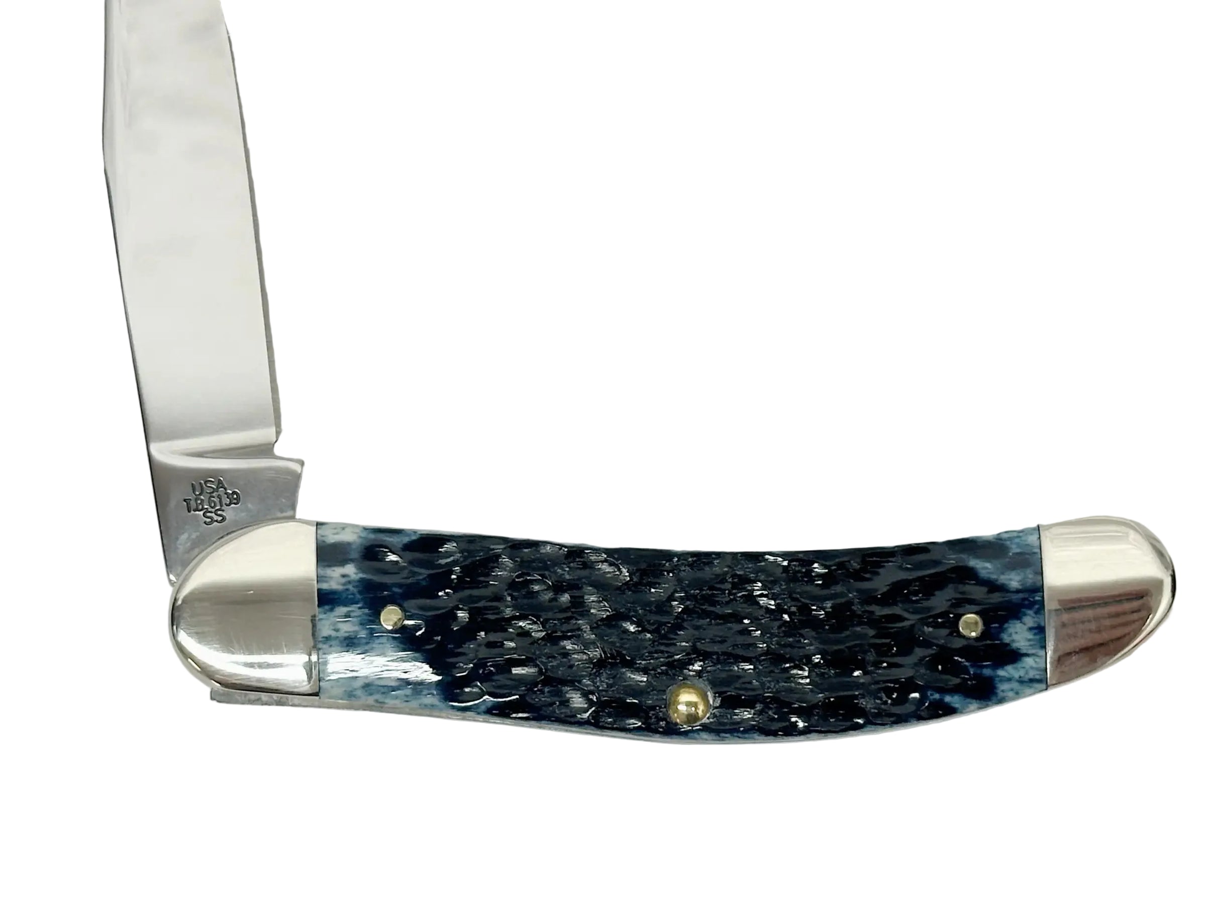 2013 Case XX Mediterranean Blue Bone Sowbelly Pocket Knife - Hers and His Treasures