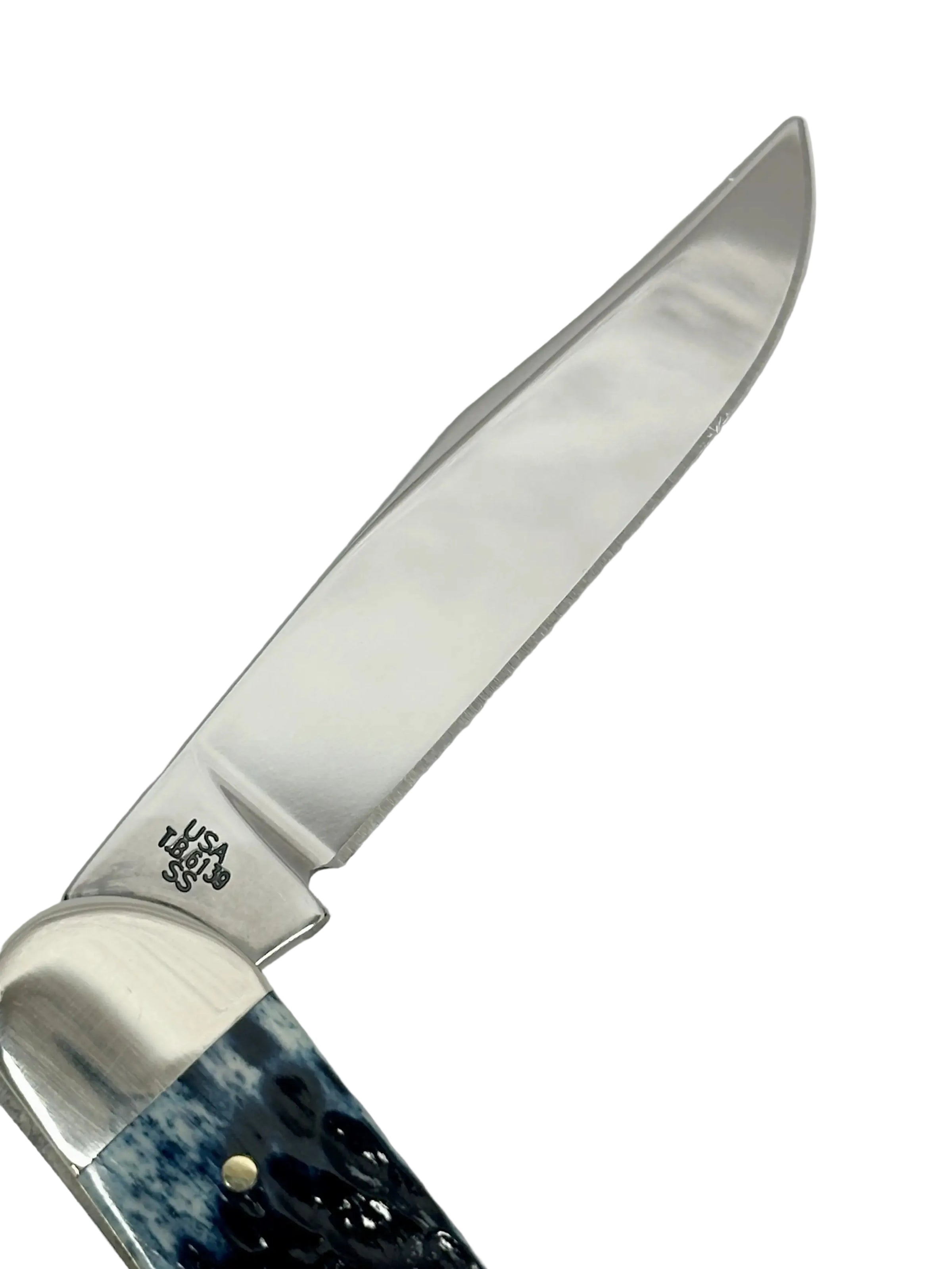 2013 Case XX Mediterranean Blue Bone Sowbelly Pocket Knife - Hers and His Treasures
