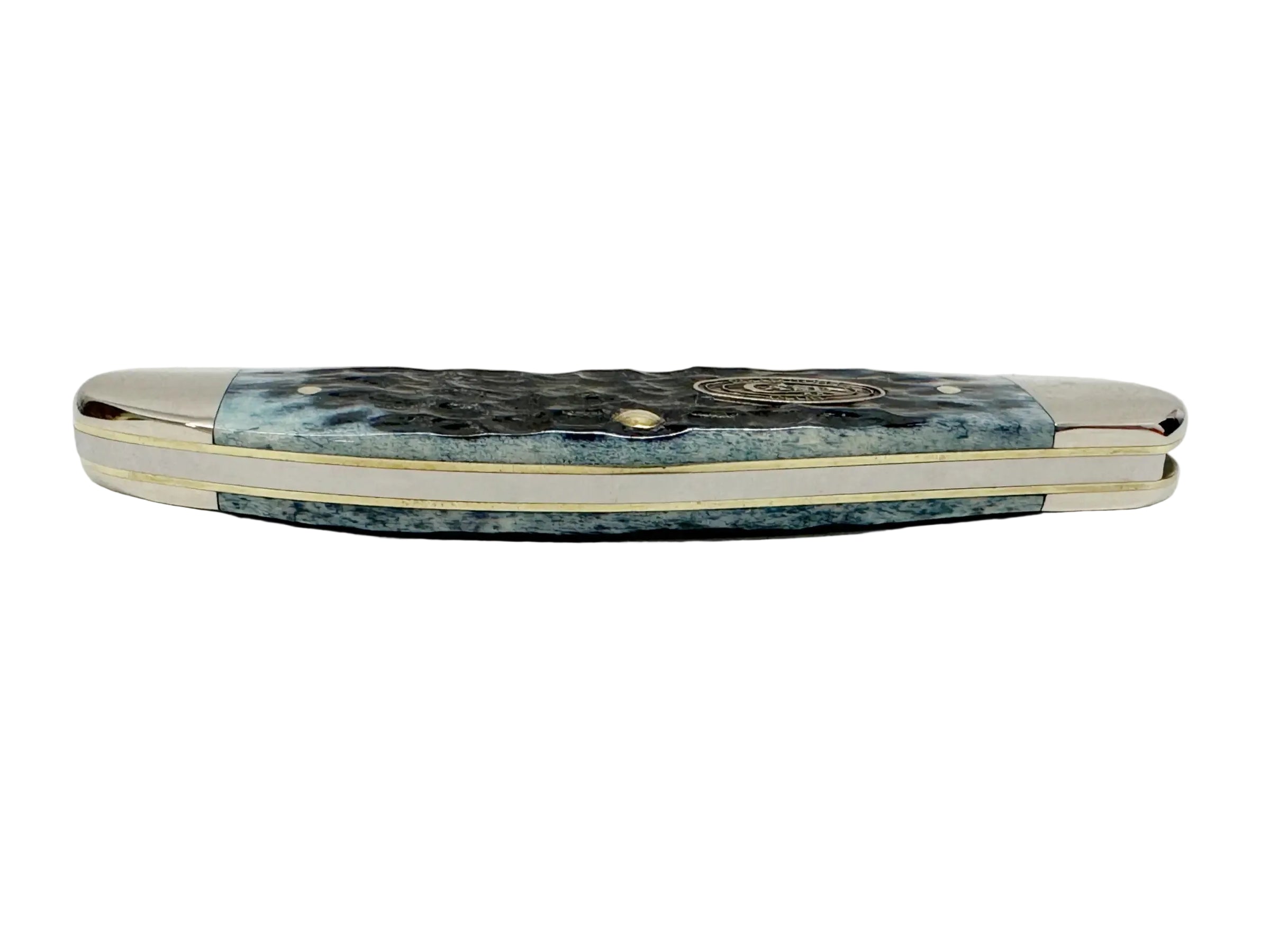 2013 Case XX Mediterranean Blue Bone Sowbelly Pocket Knife - Hers and His Treasures