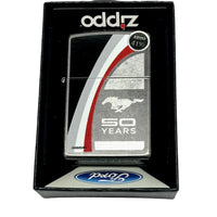 2013 28543 Ford Mustang 50 Years LTD Midnight Chrome Zippo Lighter - Hers and His Treasures
