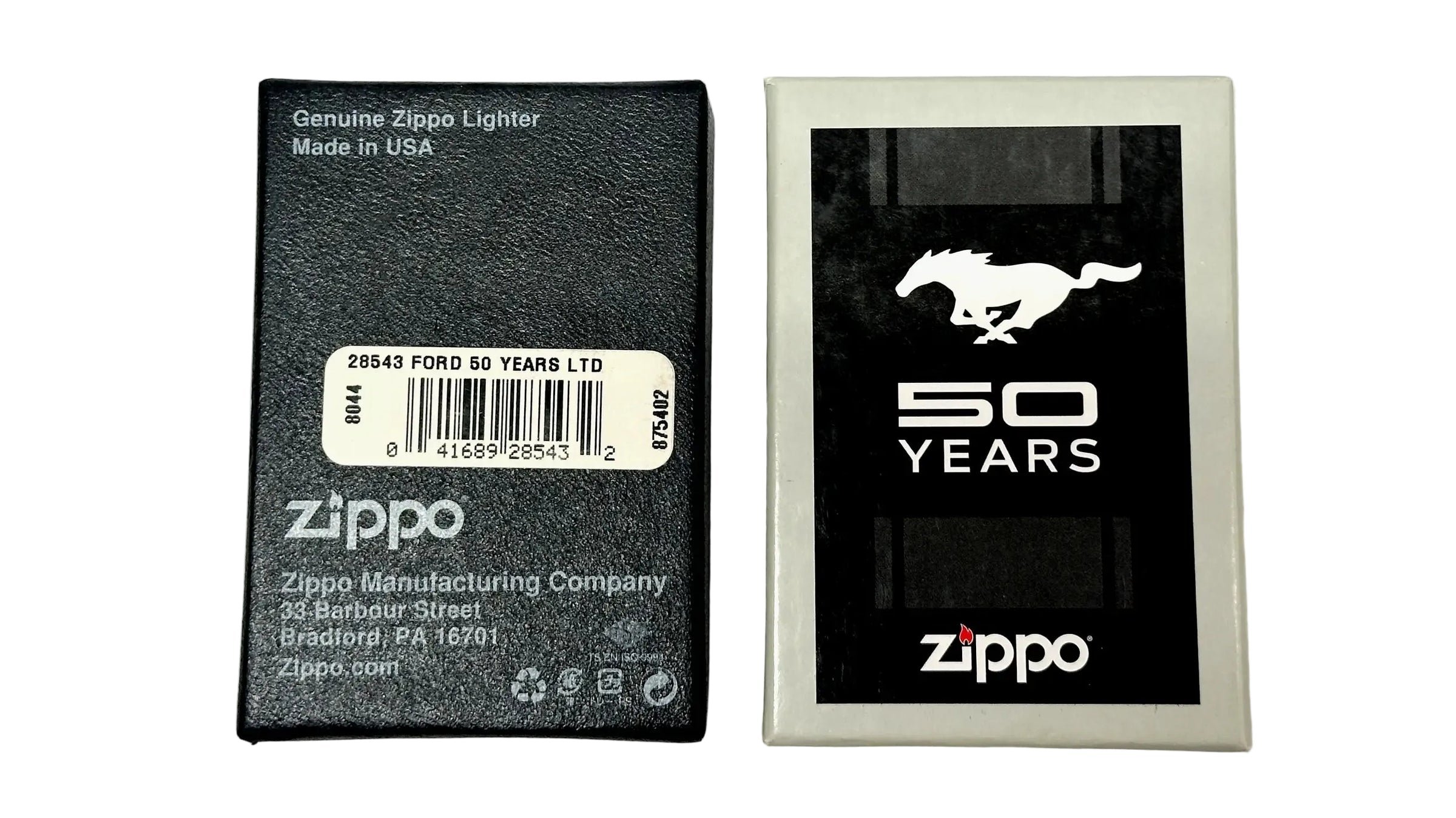 2013 28543 Ford Mustang 50 Years LTD Midnight Chrome Zippo Lighter - Hers and His Treasures