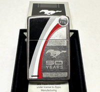 2013 28543 Ford Mustang 50 Years LTD Midnight Chrome Zippo Lighter - Hers and His Treasures