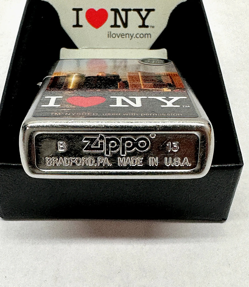 2013 I Love New York 28427 Street Chrome Zippo Lighter - Hers and His Treasures