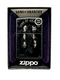 2013 Sons of Anarchy 28505 Black Matte Zippo Lighter - Hers and His Treasures