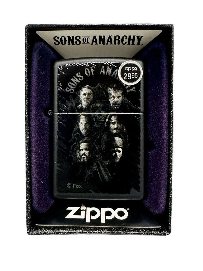 2013 Sons of Anarchy 28505 Black Matte Zippo Lighter - Hers and His Treasures