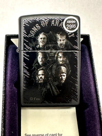 2013 Sons of Anarchy 28505 Black Matte Zippo Lighter - Hers and His Treasures