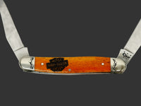 2014 Case XX Harley Davidson Orange Bone Muskrat Pocket Knife - Hers and His Treasures