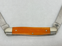 2014 Case XX Harley Davidson Orange Bone Muskrat Pocket Knife - Hers and His Treasures