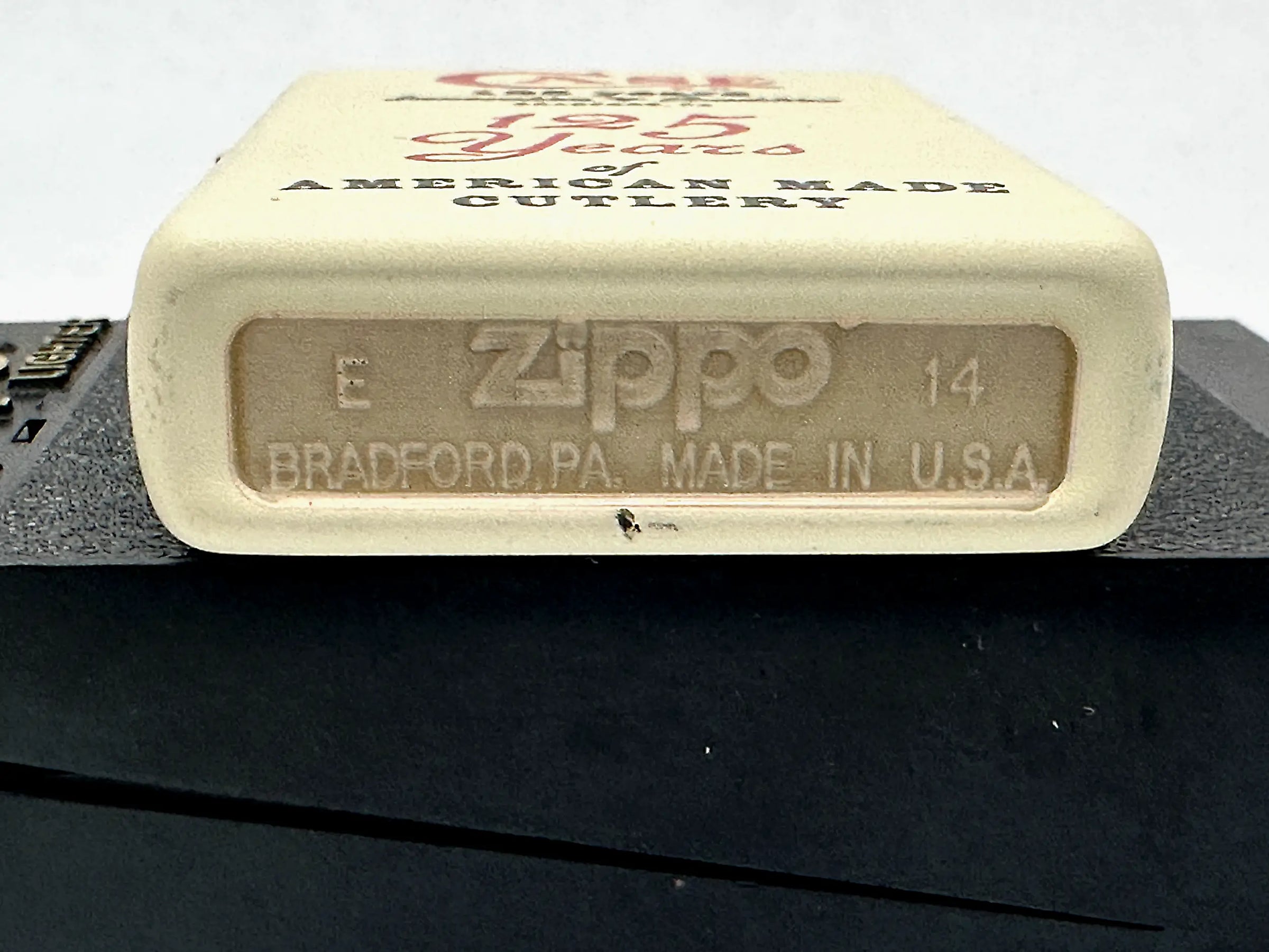 2014 Case XX 125th Anniversary Off-White Matte Zippo Lighter - Hers and His Treasures