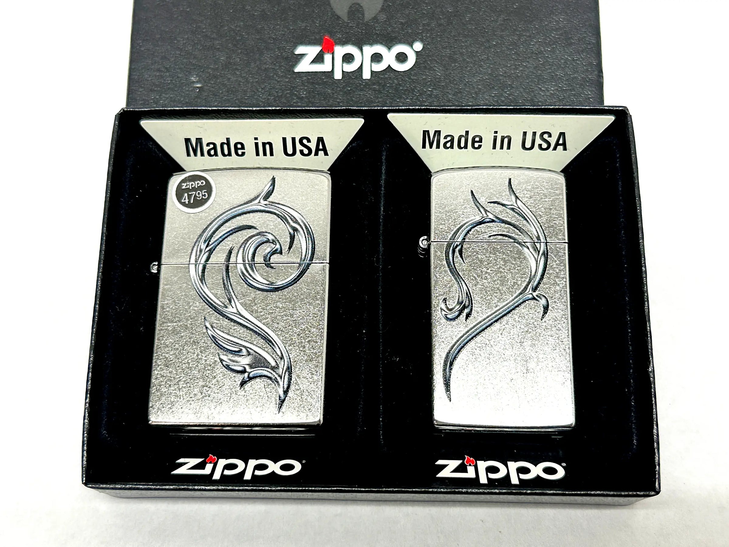 2014 Hearts Combo 28477 His and Hers Zippo Lighter Set - Hers and His Treasures