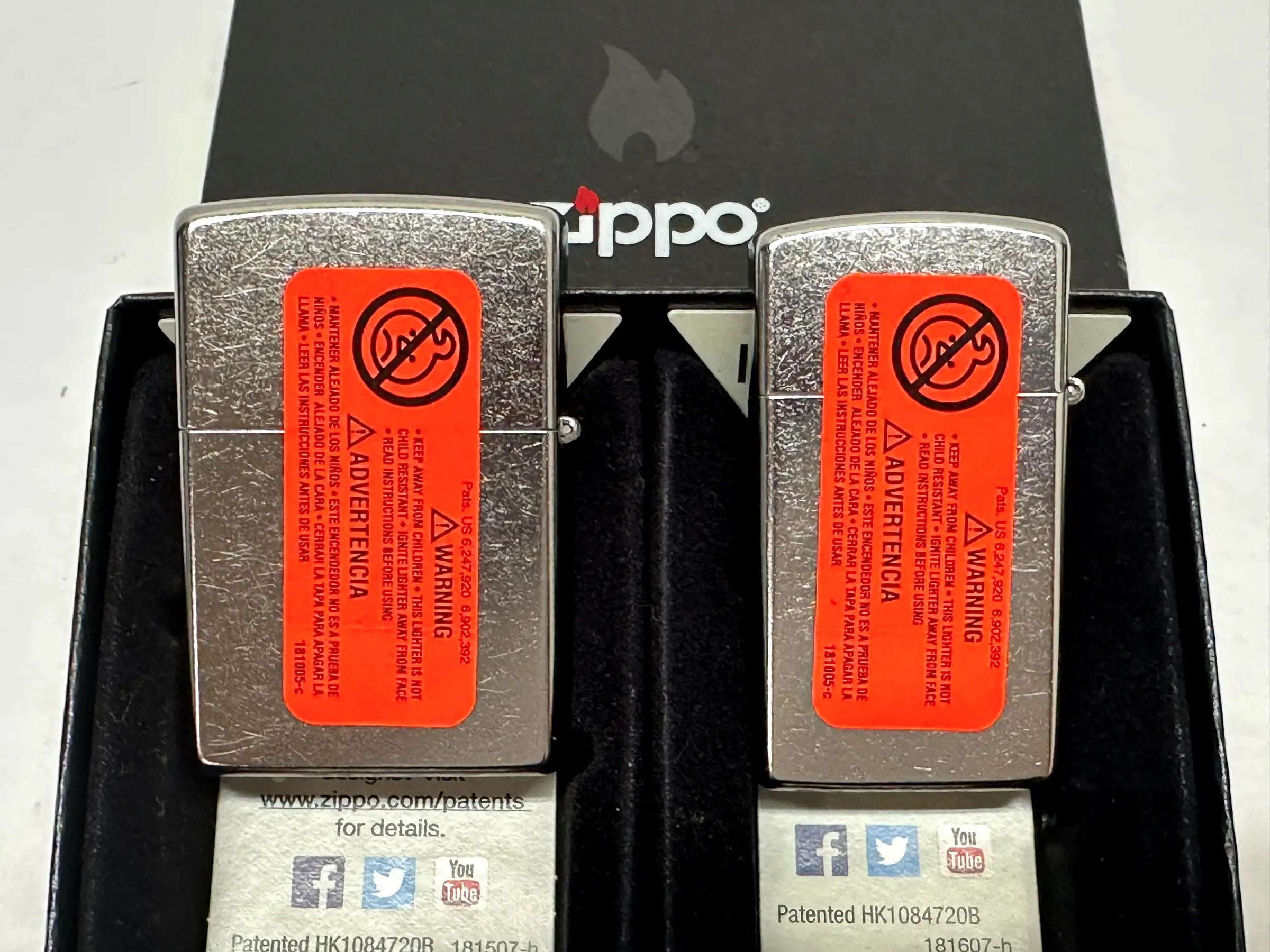 2014 Hearts Combo 28477 His and Hers Zippo Lighter Set - Hers and His Treasures