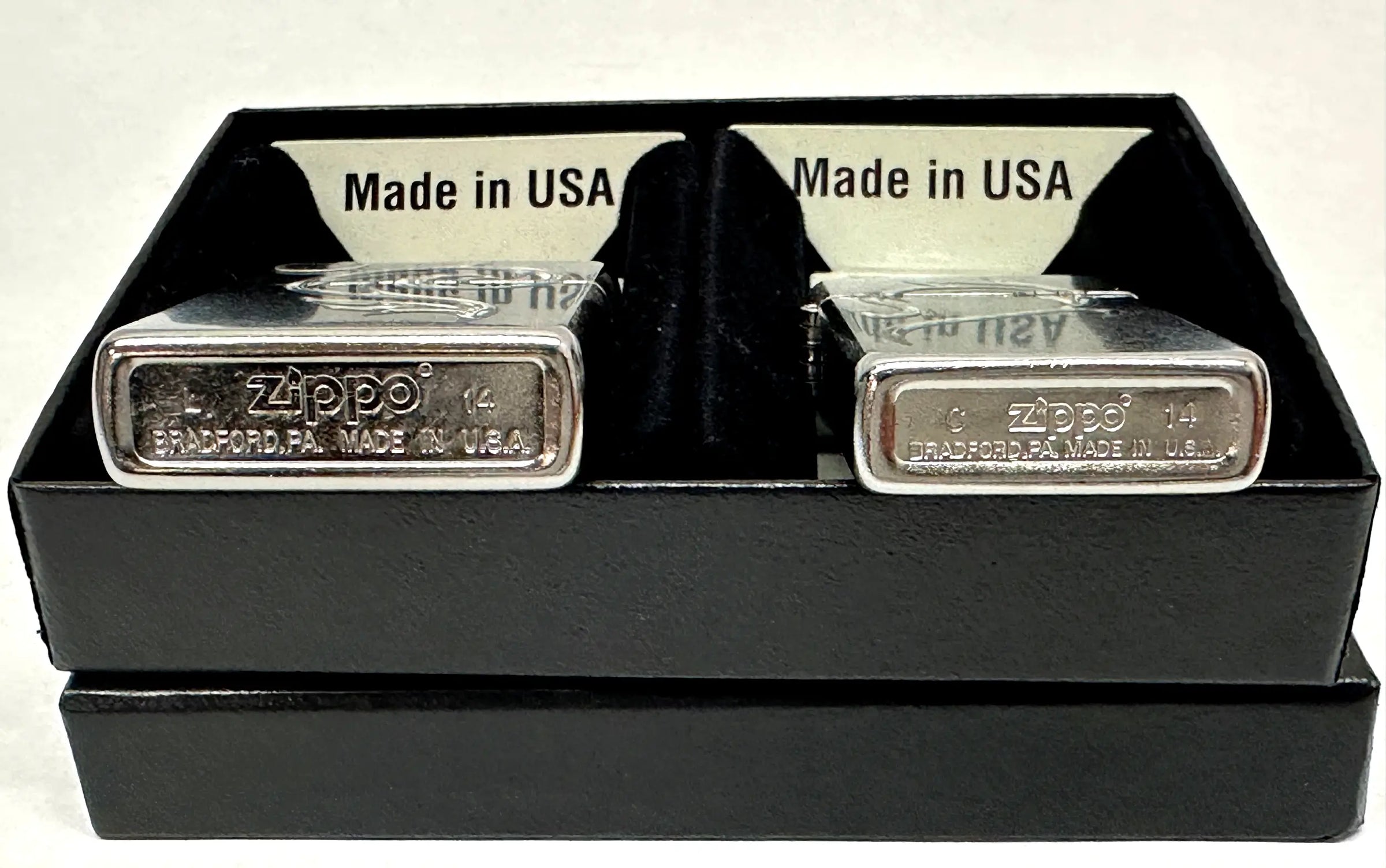 2014 Hearts Combo 28477 His and Hers Zippo Lighter Set - Hers and His Treasures