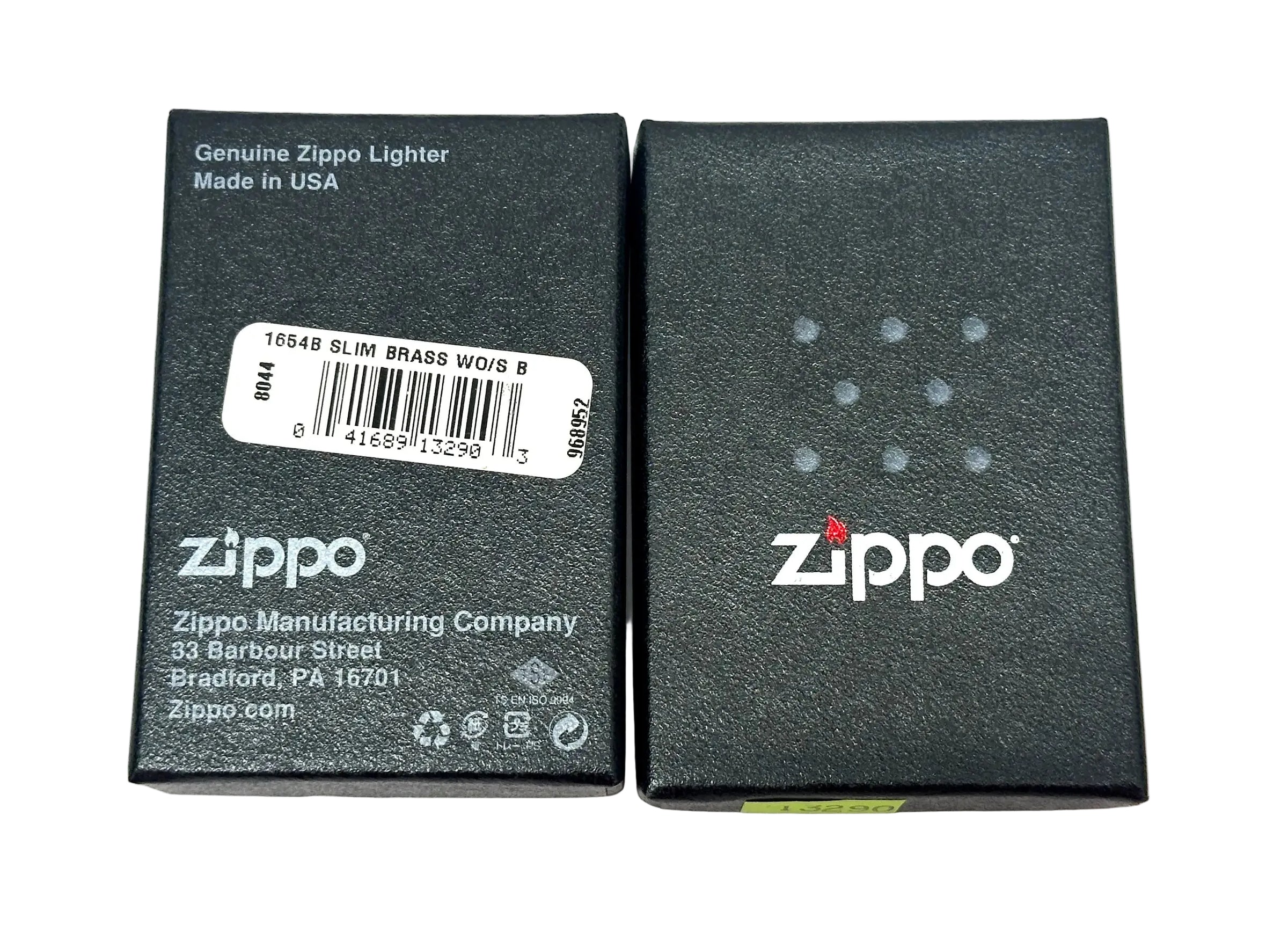 2014 Slim 164B High Polished Brass Zippo Lighter - Hers and His Treasures