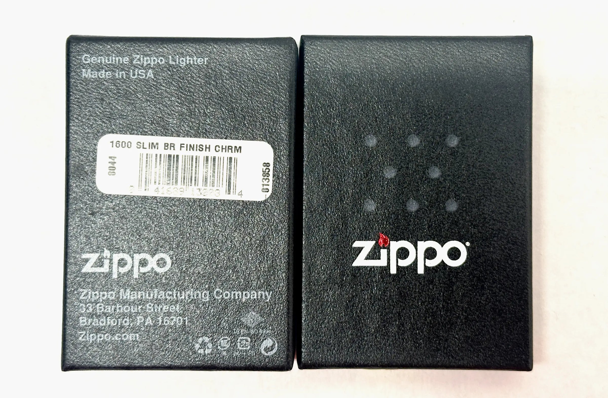 2014 Slim Brushed Chrome 1600 Zippo Lighter - Hers and His Treasures