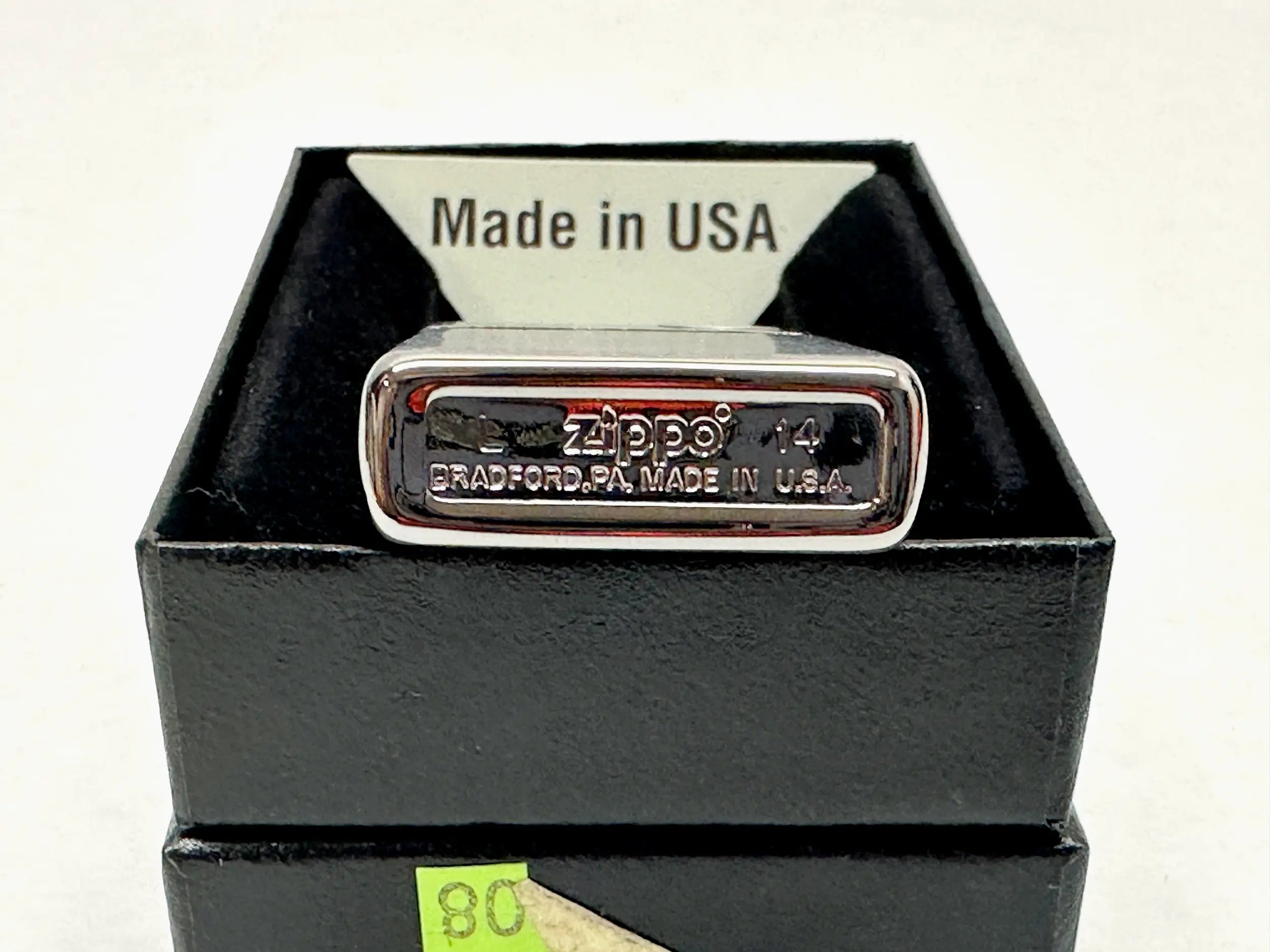 2014 Slim Brushed Chrome 1600 Zippo Lighter - Hers and His Treasures