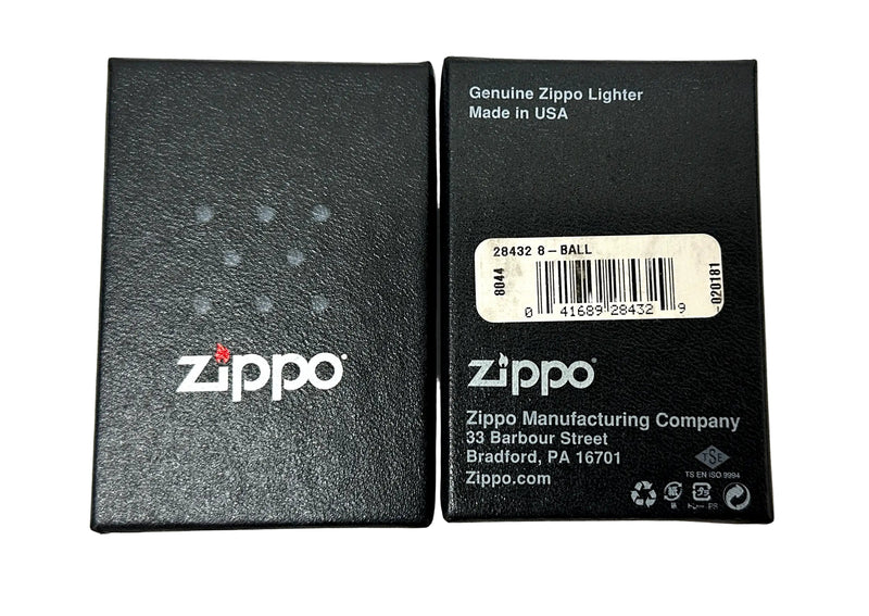 2015 8-Ball 28432 Black Matte Zippo Lighter - Hers and His Treasures