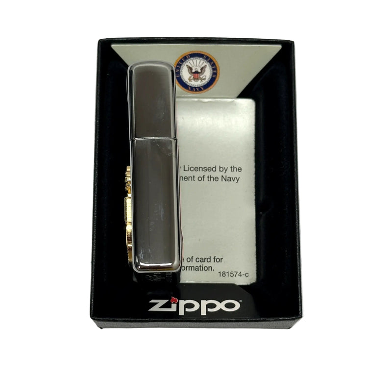 2015 United States Navy Anchor Emblem Zippo Lighter - Hers and His Treasures