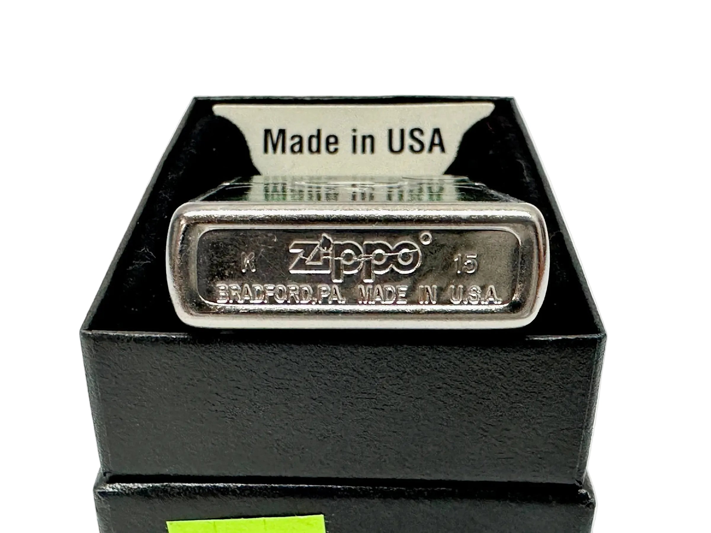 2015 Biohazard Green 28853 Street Chrome Zippo Lighter - Hers and His Treasures