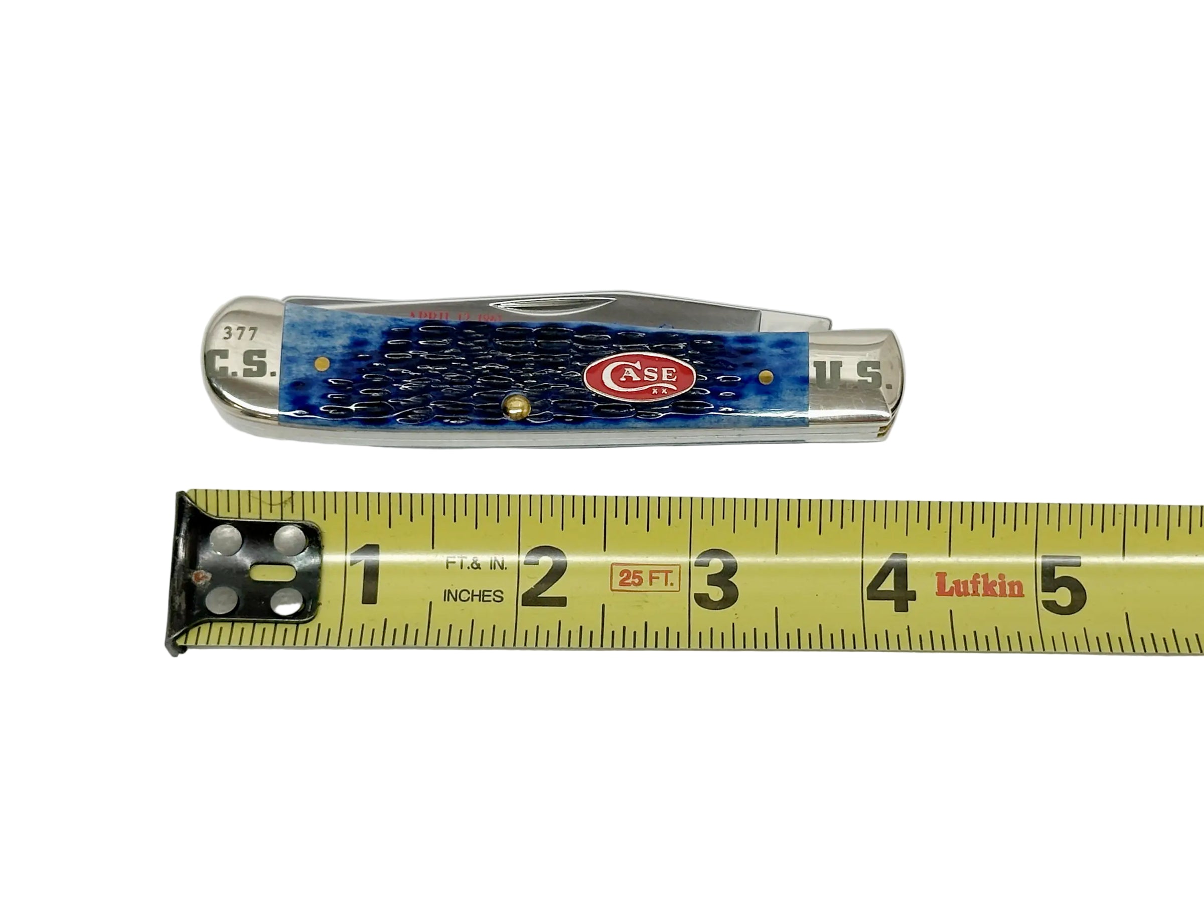 2015 Case XX Battles of Civil War Blue Bone Trapper Pocket Knife - Hers and His Treasures