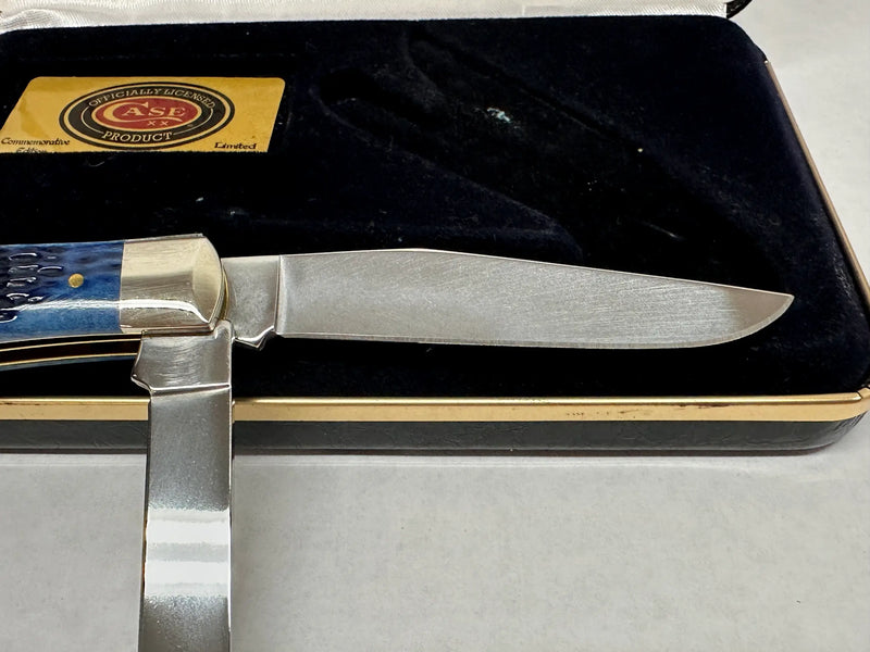 2015 Case XX Battles of Civil War Blue Bone Trapper Pocket Knife - Hers and His Treasures