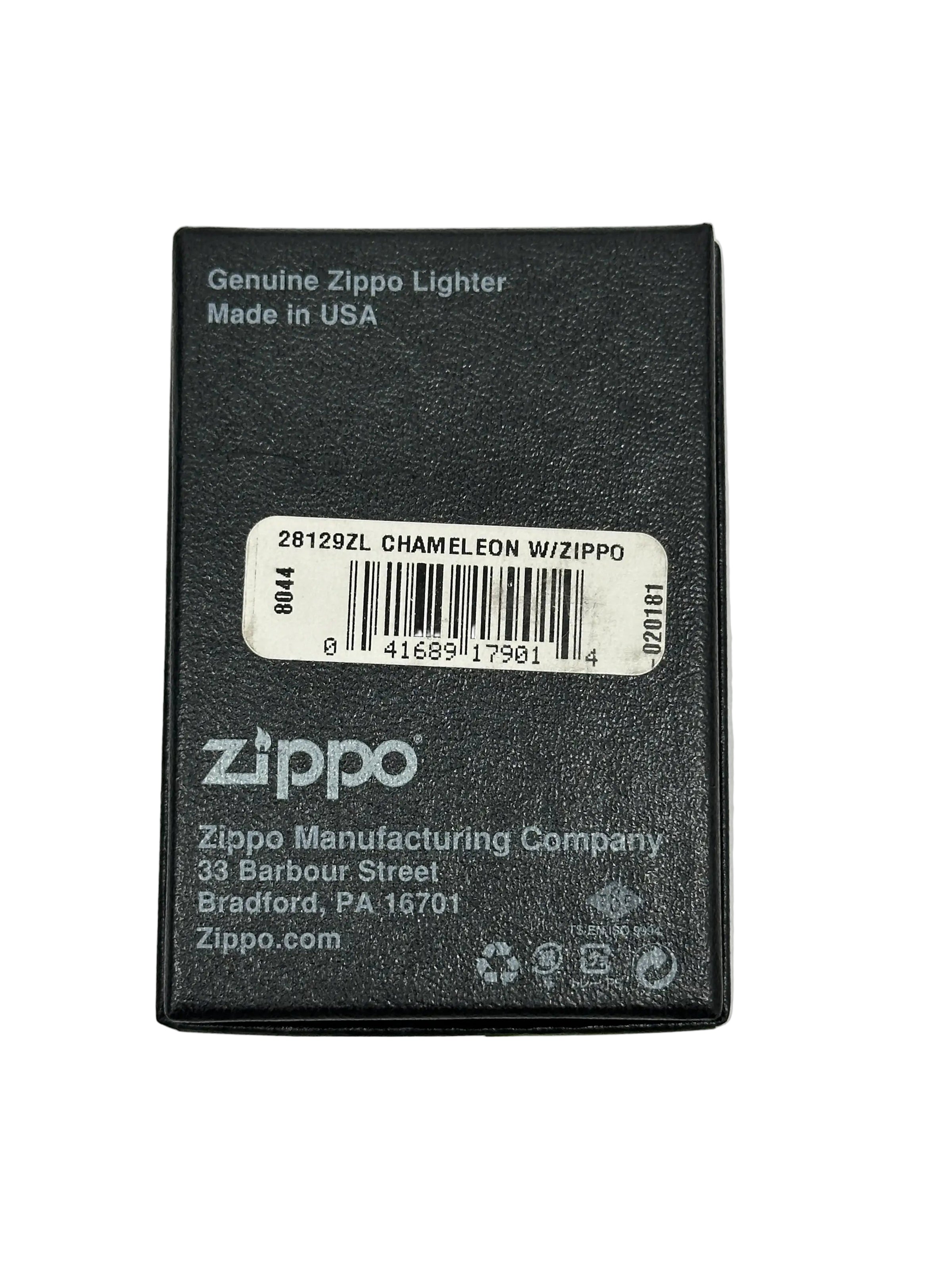 2015 Chameleon with Zippo Logo Zippo Lighter - Hers and His Treasures