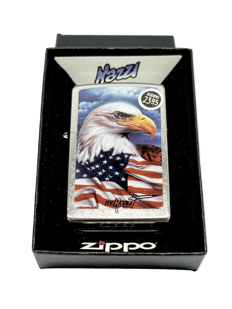 2015 Mazzi® Freedom Watch Street Chrome Classic 24764 Zippo Lighter - Hers and His Treasures